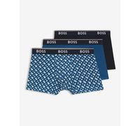 BOSS Boxer corti con elastico in vita con logo in confezione da tre - Style Trunk 3P Power Desig, 50554443 Blu XL