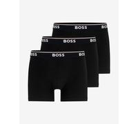 BOSS Boxer in cotone elasticizzato con logo in confezione da tre - Style BoxerBr 3P Power, 50475282 Nero XL
