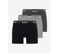 Boxer BOSS Power Logo Cotton nero grigio chiaro grigio scuro (3 unità) - M