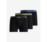 Boxer BOSS Power Logo nero puro verde blu (3 unità) - M