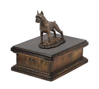 Boxer, Boxer I - urna per ceneri di cane, urna classica con statuetta, urna eleg