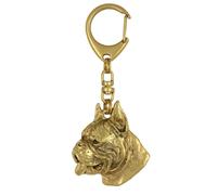 Boxer, Boxer Tedesco I - Portachiavi Placcato Oro Con Cane, Borsa