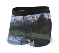Boxer Brief da Uomo Wyoming, Grand Teton National Park Fly Front con Intimo