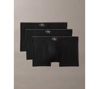 Calvin Klein, ,Underwear ,Uomo ,Nero ,S Graphic Monogram Cotton Stretch 3-Pack Trunk