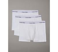 Calvin Klein - Icon Cotton Stretch - Confezione da 3 paia di boxer aderenti bianchi-Bianco 48