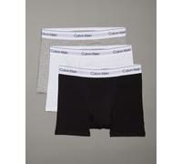 Boxer Calvin Klein Icon Cotton Stretch nero bianco grigio (3 unità) - XL