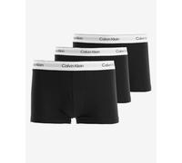 Boxer Calvin Klein Icon Cotton Stretch nero puro bianco (3 unità) - M