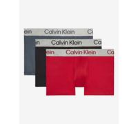 Boxer Calvin Klein Trunk Logo Colore rosso nero grigio (3 unità) - S