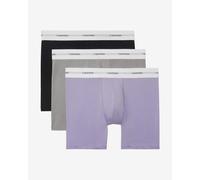 Boxer Calvin Klein Trunk Logo Stripe lilla grigio nero (3 unità) - XL