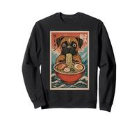 Boxer Cane Mangiare Ramen Kawaii Anime Amante dei Cani Felpa