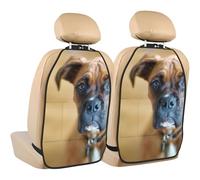 Boxer Cani Cuccioli Animali Domestici Cani,2 pezzi Tappetini per sedili auto Protezione per sedili posteriori Organizer per sedili posteriori durevoli