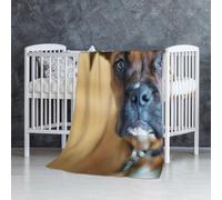 Boxer Cani Cuccioli Animali Domestici Cani,Coperta morbida, calda, anti-pilling, in flanella, peluche, 76 x 127 cm