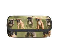 Boxer Cani Cuccioli Animali domestici Cani di famiglia, Astuccio per matite, Astuccio per matite Astuccio per penne a matita di grande capacità Borsa per cosmetici