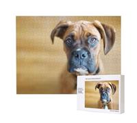 Boxer Cani Cuccioli Animali Domestici Cani,Puzzle in legno da 500 pezzi, gioco di famiglia, puzzle per adulti e adolescenti, decorazioni per la casa