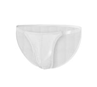 Boxer Cotone Uomo, Slip Uomo Sensuale in Tessuto Trasparente Ghiaccio Comoda vestibilità Senza Cuciture Tinta Unita Minimalista