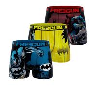 Boxer da bambino DC Comics, mutandine da bambino Batman, originale e traspirante (confezione da 3), Giallo/Rosso/Blu/Nero, 10-12 Anni