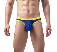 Boxer da Mare Uomo Intimo Trasparente Nudo Mutande Sexy Ride Up Slip (Blue-b, L) Cotone 8/XXXL