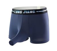 Boxer da uomo a forma di elefante, in cotone, elasticizzato, traspirante, hipster corto, da uomo, ideale come regalo, BU1, L