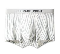 Boxer da uomo a righe a vita media, con tessuto traspirante ad alta elasticità, stile adatto per l'uso quotidiano dei giovani (XL grigio)