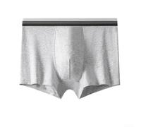 Boxer da uomo a vita media, in cotone traspirante e morbido, con alta elasticità, per giovani (2XL bianco)