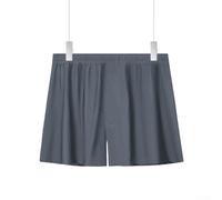 Boxer da uomo ad asciugatura rapida, senza cuciture, in rete elastica in vita per comode opzioni di sonno (L grigio scuro)