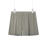 Boxer da uomo, ad asciugatura rapida, senza cuciture, in rete elastica in vita, per comode opzioni di sonno (3XL grigio chiaro)