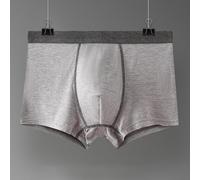 Boxer da uomo con pochette in tessuto traspirante per un comfort tutto il giorno (XXXL grigio chiaro)