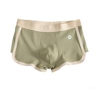 Boxer da uomo con rapporto equilibrato in cotone e spandex per morbidezza, traspirabilità e stabilità (XL verde)