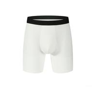 Boxer da uomo con tasca per rigonfiamento e pannelli sulle gambe estese, tessuto elasticizzato progettato per la libertà di movimento (XL bianco)