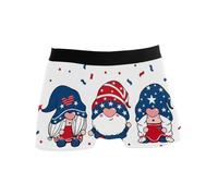 Boxer da uomo con tre gnomi carini slip da uomo di sostegno intimo elasticizzato a vita bassa boxer boxer, Colore unico, M