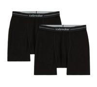 Boxer da uomo Icebreaker Merino 150 Anatomica Boxers 2 Pack Black M