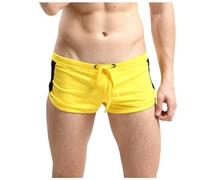 Boxer da uomo in cotone, da uomo, casual, biancheria intima sexy Trunks Basic, boxer corti traspiranti, biancheria intima elasticizzata, con push up