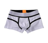 Boxer da uomo in cotone, mutande da uomo, casual, sexy, sexy, da uomo, a forma di figura, in cotone, elasticizzate, stile retrò