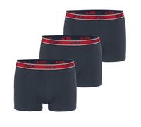 Boxer da Uomo in Cotone, Mutandine da Uomo, ipoallergeniche e Elasticizzate, Confezione da 3, Blu Acqua Marina/Rosso, XXL