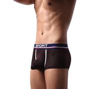 Boxer da uomo in cotone retrò, traspiranti, elasticizzati, in microfibra, biancheria intima da uomo, ideale come regalo, caffè, XL