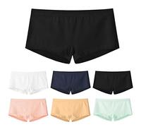 Boxer da uomo in cotone slim fit, boxer leggeri da uomo, mutande morbide e confortevoli, slip elasticizzati traspiranti classici biancheria intima tinta unita pantaloncini casual essenziali per tutti