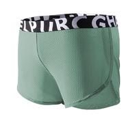 Boxer da uomo, in cotone, stile retrò, traspiranti, elasticizzati, stile hipster corto, da uomo, ideale come regalo, Verde scuro, XL