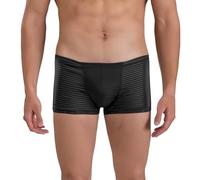 Boxer da uomo in cotone, stile retrò, traspiranti, in microfibra, biancheria intima da uomo, ideale come regalo, Nero , L
