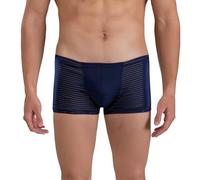 Boxer da uomo in cotone, stile retrò, traspiranti, in microfibra, biancheria intima da uomo, ideale come regalo, Blu scuro, XXL