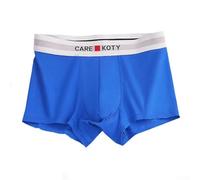 Boxer da uomo in cotone traspirante, con custodia, tessuto morbido e confortevole, per un uso delicato sulla pelle (XL blu)