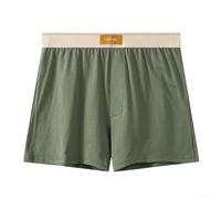 Boxer da uomo in cotone traspirante con sacchetto, mutande elasticizzate che offrono comfort e traspirabilità (XXL verde)
