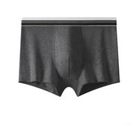 Boxer da uomo in morbido cotone, a vita media, traspirante, per giovani, con caratteristiche altamente elastiche (L nero)