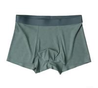 Boxer da uomo in seta ghiacciata senza cuciture con tasca convessa a U per un maggiore supporto e comfort durante l'uso quotidiano (3XL verde)