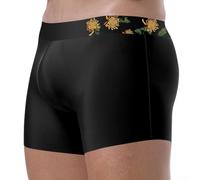 Boxer da uomo in seta ghiaccio sottile senza cuciture con tasca rigonfiamento 3D per un maggiore flusso d'aria e un comfort a basso profilo (3XL C)