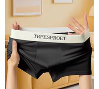 Boxer da uomo, in tinta unita, traspiranti, con tasca, comodi, elasticizzati, per l'uso quotidiano e uno stile di vita attivo (XXL, nero)