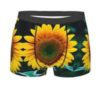 Boxer da Uomo Intimo Stampa con Motivo A Girasole Aderenti Pantaloncini Resistente Mutande Uomo Boxer per Camminare attività Commerciale Uso Quotidiano L