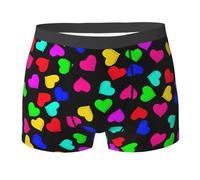 Boxer da Uomo Intimo Stampa Cuori Arcobaleno Traspiranti Mutande Uomo Boxer Hipster Intimo Maschile per Camminare attività Commerciale attività Commerciale L