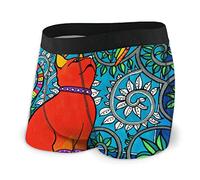 Boxer da Uomo Love is in The Air Cat Art Fly Front con Intimo