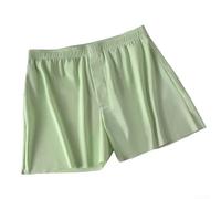 Boxer da uomo morbidi in seta di ghiaccio senza cuciture, per un sonno rilassato e un abbigliamento casual (XL verde)