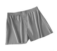 Boxer da uomo morbidi in seta di ghiaccio, senza cuciture, per un sonno rilassato e un abbigliamento casual (3XL grigio)
